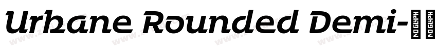 Urbane Rounded Demi字体转换